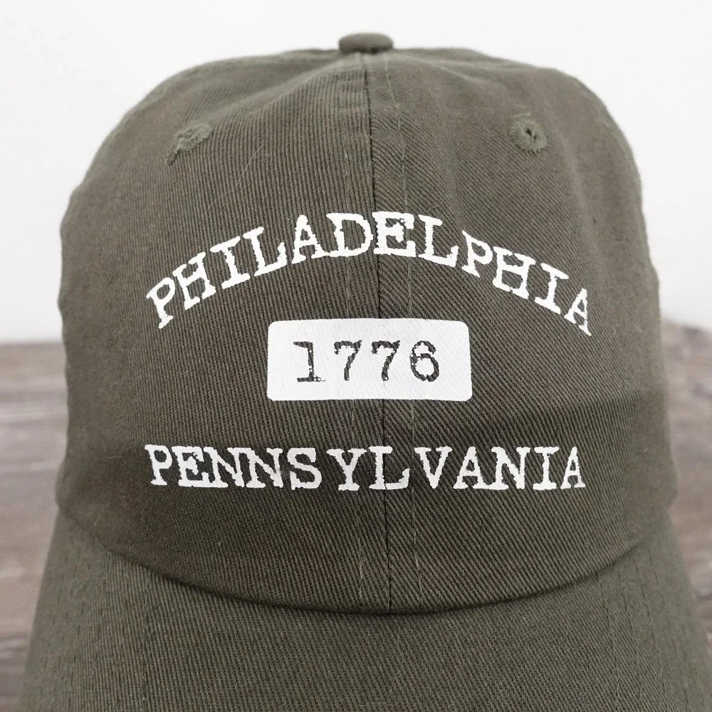 Philadelphia 1776 Hat Cap Strap Back Pennsylvania‎ History Travel Tourist